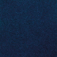 Ковровое покрытие Tecsom TAPISOM 600 DESIGN STREET ART BLEU синий