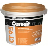 Готовая белая финишная полимерная шпаклевка Ceresit CT 95 — купить в Москве в интернет-магазине Snabimport