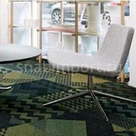 Ковровое покрытие Hammer carpets Highline 80/20 1400 Modular 350 Dessin Tile-1 зеленый