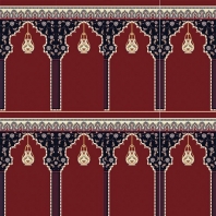 Ковролин Carus Mosque-MK006-21001 Красный