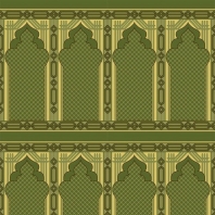 Ковролин Carus Mosque-MK016-22002 зеленый