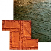 Бетонные покрытия Bautech Pressbeton ФОРМЫ (КАМЕНЬ) PM515 коричневый