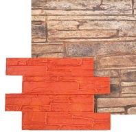 Стеновой слой Bautech Pressbeton Vertical Шифер настенный оранжевый