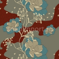 Ковровое покрытие Ege Floorfashion by Muurbloem RF5275A0234 серый — купить в Москве в интернет-магазине Snabimport