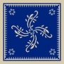 Ковровое покрытие Halbmond Step by Step 1 Classic 28000ecke синий — купить в Москве в интернет-магазине Snabimport