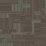 Ковровая плитка Milliken USA REMIX CUSTOM Freestyle 305 Dark Brown-Aqua
