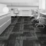 Ковровая плитка Interface Works Geometry 4278003Charcoal чёрный