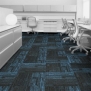 Ковровая плитка Interface Works Geometry 4278009Cobalt синий