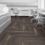 Дизайн плитка Interface Textured Woodgrains A00413 Annodized Ash коричневый