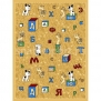 Детский коврик принт Нева Тафт Азбука 170 Бежевый — купить в Москве в интернет-магазине Snabimport