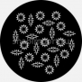 Гобо металлические Rosco Breakups 71003 чёрный — купить в Москве в интернет-магазине Snabimport