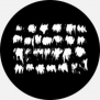 Гобо металлические Rosco Breakups 78139 чёрный — купить в Москве в интернет-магазине Snabimport