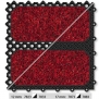 Модульное грязезащитное покрытие Forbo Coral Click-7823/7833/7873/7883 cardinal red