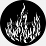 Гобо металлические Rosco Fire &amp; Ice 77175 чёрный — купить в Москве в интернет-магазине Snabimport