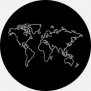 Гобо металлические Rosco World Around Us 78086 чёрный — купить в Москве в интернет-магазине Snabimport