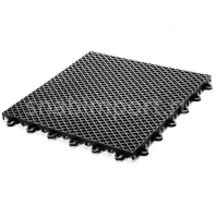 Напольное спортивное модульное покрытие решетчатой структуры в виде плит Ecoteck Sport АС168 чёрный — купить в Москве в интернет-магазине Snabimport