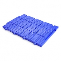 Напольное спортивное модульное покрытие решетчатой структуры в виде плит Ecoteck АС187 синий