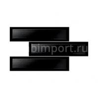 Настенная плитка Atlas Concorde Brick Black Bevel Глянeц чёрный — купить в Москве в интернет-магазине Snabimport