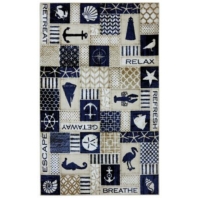 Ковер Durkan Rugs Escape Coastal Panels Multi синий — купить в Москве в интернет-магазине Snabimport