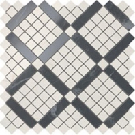 Настенная плитка Atlas Concorde Marvel Cremo Mix Diagonal Mosaic чёрный — купить в Москве в интернет-магазине Snabimport