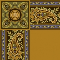 Ковер Durkan Print Zanzibar D11505 желтый