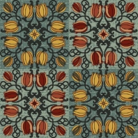 Ковер Durkan Print Summerly D11860 Серый — купить в Москве в интернет-магазине Snabimport