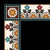 Ковер Durkan Print Chromistique D11997 чёрный — купить в Москве в интернет-магазине Snabimport