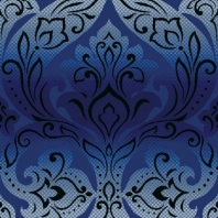 Ковер Durkan Print Creative Design D14456 синий — купить в Москве в интернет-магазине Snabimport