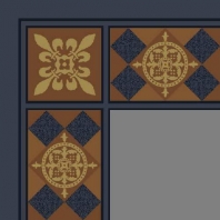 Ковер Durkan Print Talisman D3416 синий — купить в Москве в интернет-магазине Snabimport