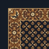 Ковер Durkan Print Regency D3759 чёрный — купить в Москве в интернет-магазине Snabimport
