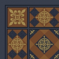 Ковер Durkan Print Talisman D3762 синий — купить в Москве в интернет-магазине Snabimport