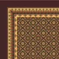 Ковер Durkan Print Gothic Revival D4037 коричневый — купить в Москве в интернет-магазине Snabimport