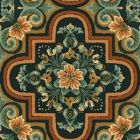 Ковер Durkan Print Josephine D4043 зеленый — купить в Москве в интернет-магазине Snabimport
