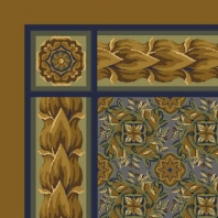 Ковер Durkan Print Coloratura D4233 желтый — купить в Москве в интернет-магазине Snabimport