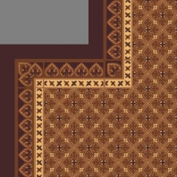 Ковер Durkan Print Gothic Revival D4263 коричневый — купить в Москве в интернет-магазине Snabimport
