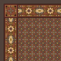 Ковер Durkan Print Deco-Romance D4478 коричневый — купить в Москве в интернет-магазине Snabimport