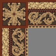 Ковер Durkan Print Tresor D4527 коричневый — купить в Москве в интернет-магазине Snabimport