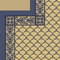 Ковер Durkan Print Pavilion D4686 желтый — купить в Москве в интернет-магазине Snabimport