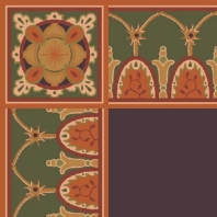Ковер Durkan Print Kashmir D5104 коричневый