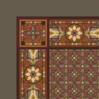 Ковер Durkan Print Deco-Romance D5326 коричневый — купить в Москве в интернет-магазине Snabimport