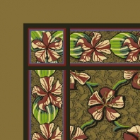 Ковер Durkan Print Botanica D5464 зеленый — купить в Москве в интернет-магазине Snabimport