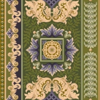 Ковер Durkan Print Belvedere D5680 зеленый — купить в Москве в интернет-магазине Snabimport