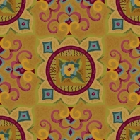 Ковер Durkan Print Madras D5690 желтый
