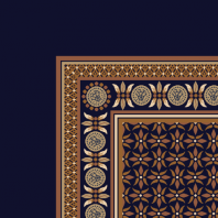 Ковер Durkan Print Roman Treasures D5729 синий — купить в Москве в интернет-магазине Snabimport