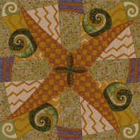 Ковер Durkan Print Santa Fe D5940 коричневый