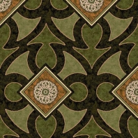 Ковер Durkan Print Guinevere Collection D7214-MW59 зеленый — купить в Москве в интернет-магазине Snabimport