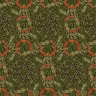 Ковер Durkan Print Guinevere Collection D7217-MW59 зеленый — купить в Москве в интернет-магазине Snabimport