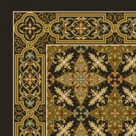 Ковер Durkan Print Basilica D7242-MW57 зеленый — купить в Москве в интернет-магазине Snabimport