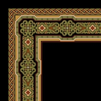 Ковер Durkan Print Palermo Collection D7378 чёрный