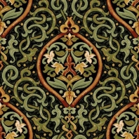 Ковер Durkan Print Palermo Collection D7380 зеленый — купить в Москве в интернет-магазине Snabimport